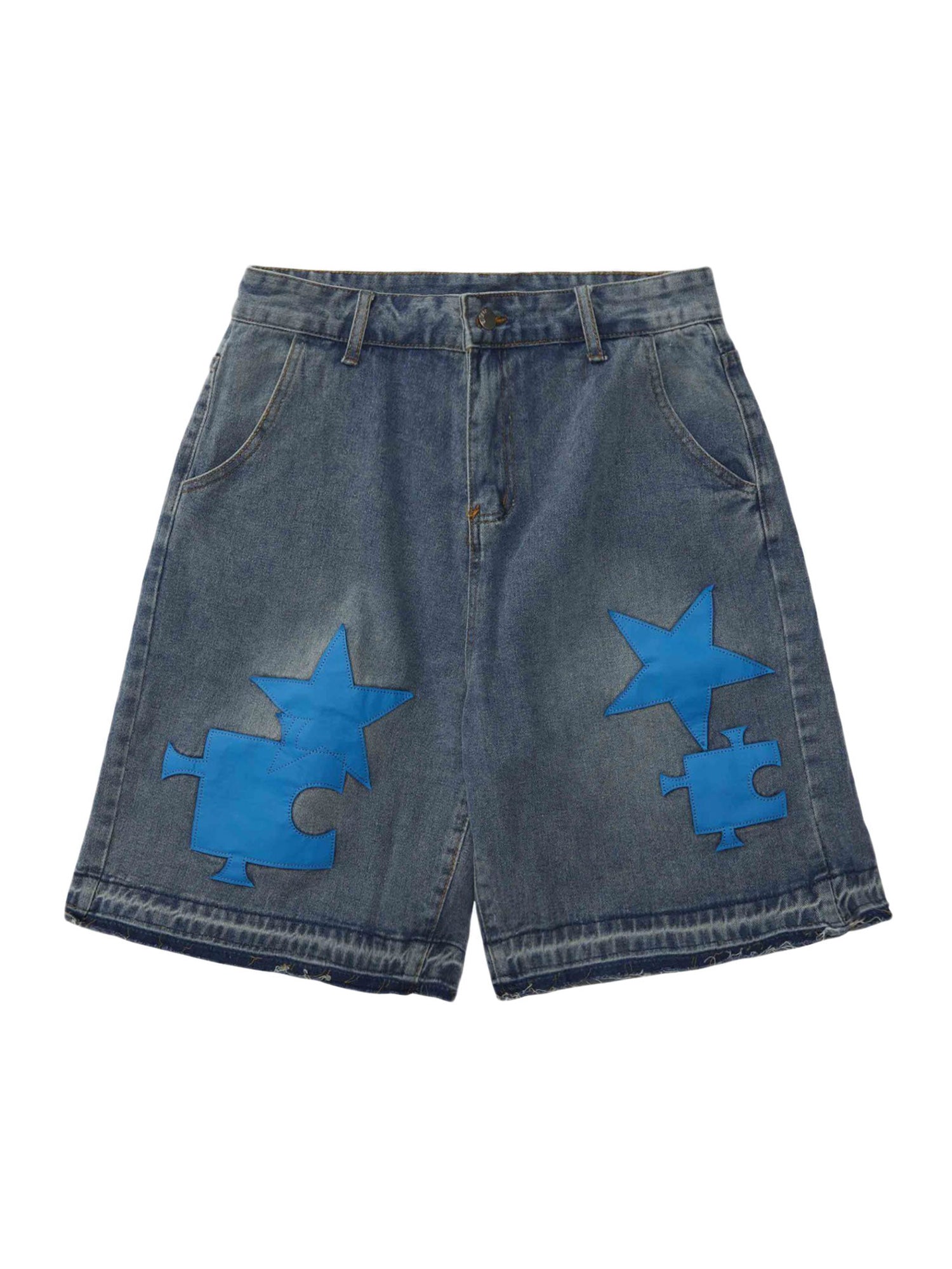 Jean shorts with stars on them on sale