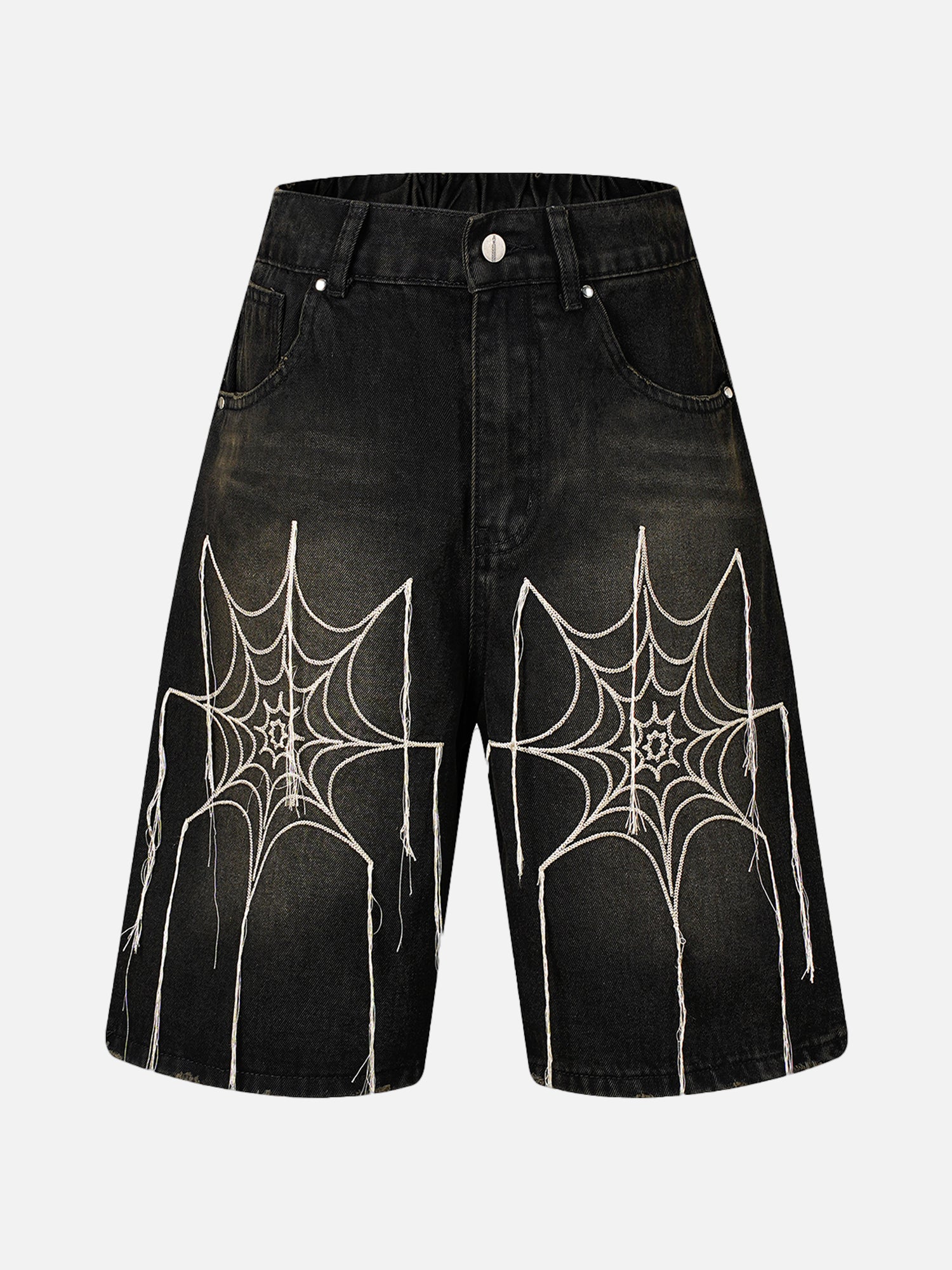 Thesupermade High Street Trend Spider Stitch Denim Shorts - 2099