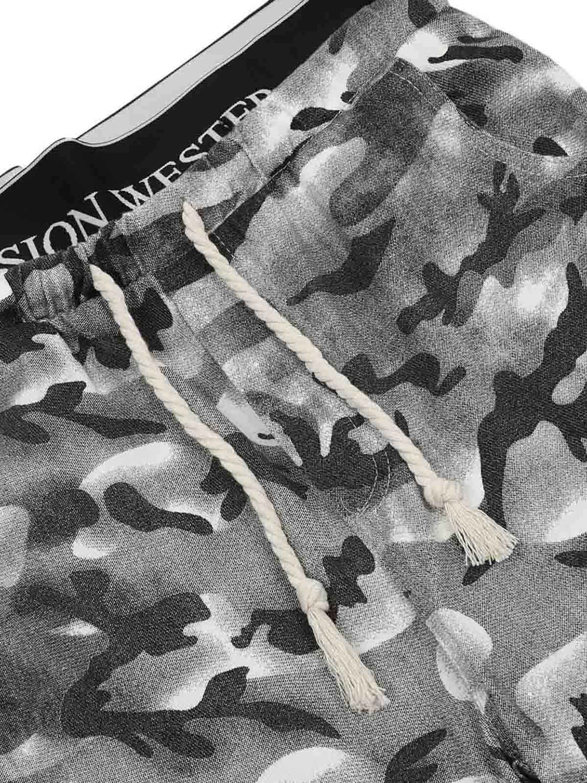 Thesupermade Camouflage Double Waistband Cargo Pants