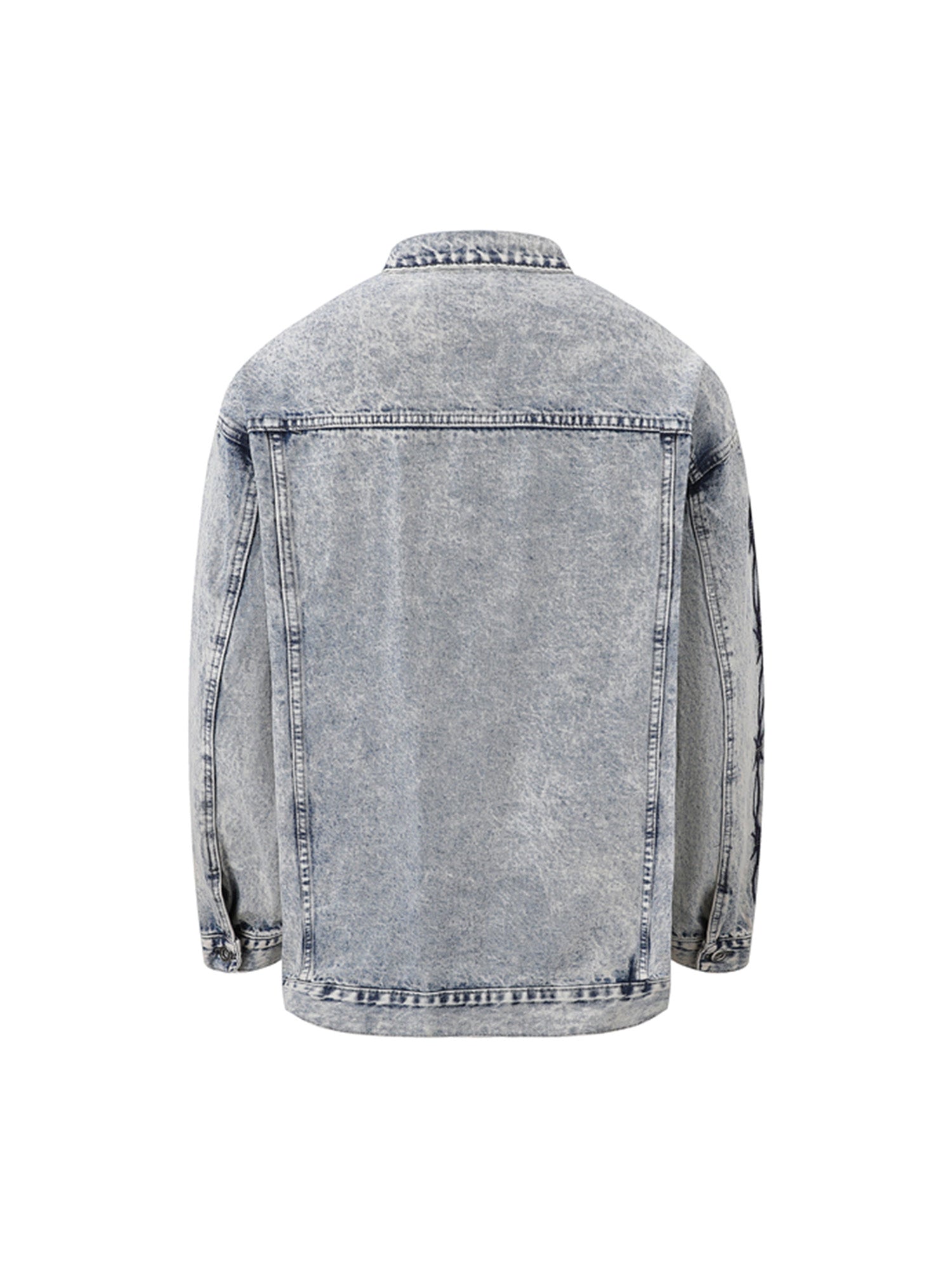 Thesupermade Thorn Embroidered Denim Jacket