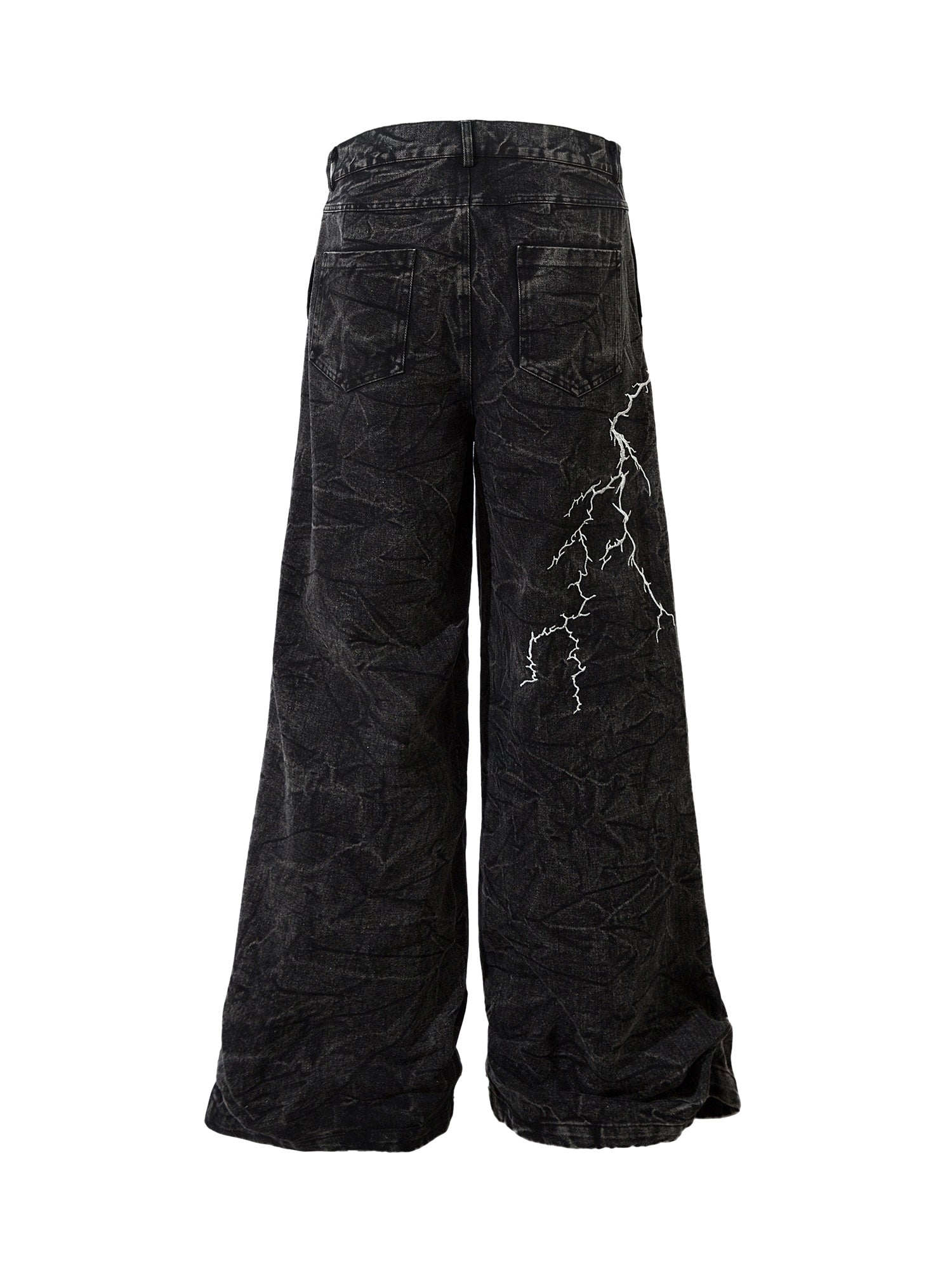 Thesupermade High Street Hip-hop Distressed Washed Jeans