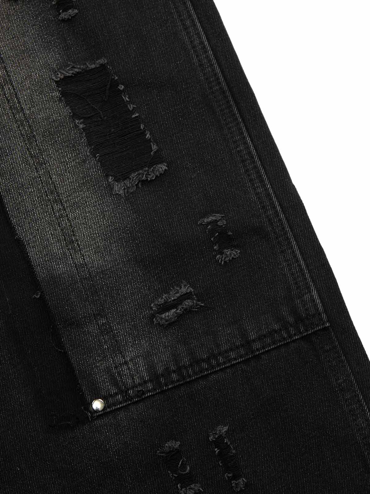 Thesupermade Street Star Rivet Patchwork Washed Jeans