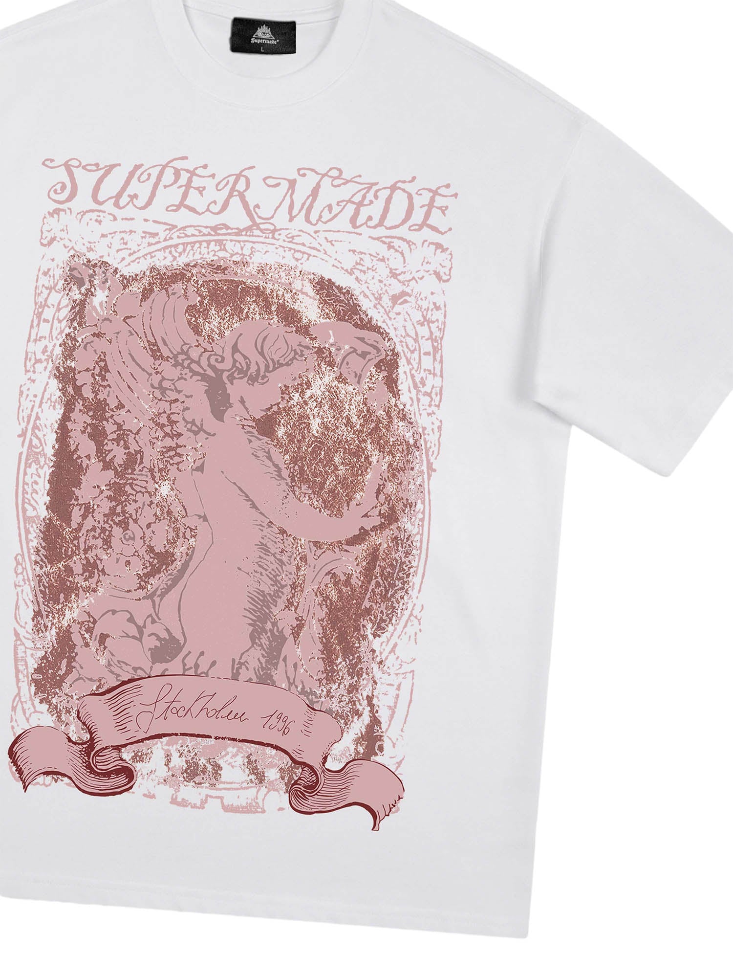 Thesupermade Mottled Angel Street Hip-Hop T-shirt - 2129