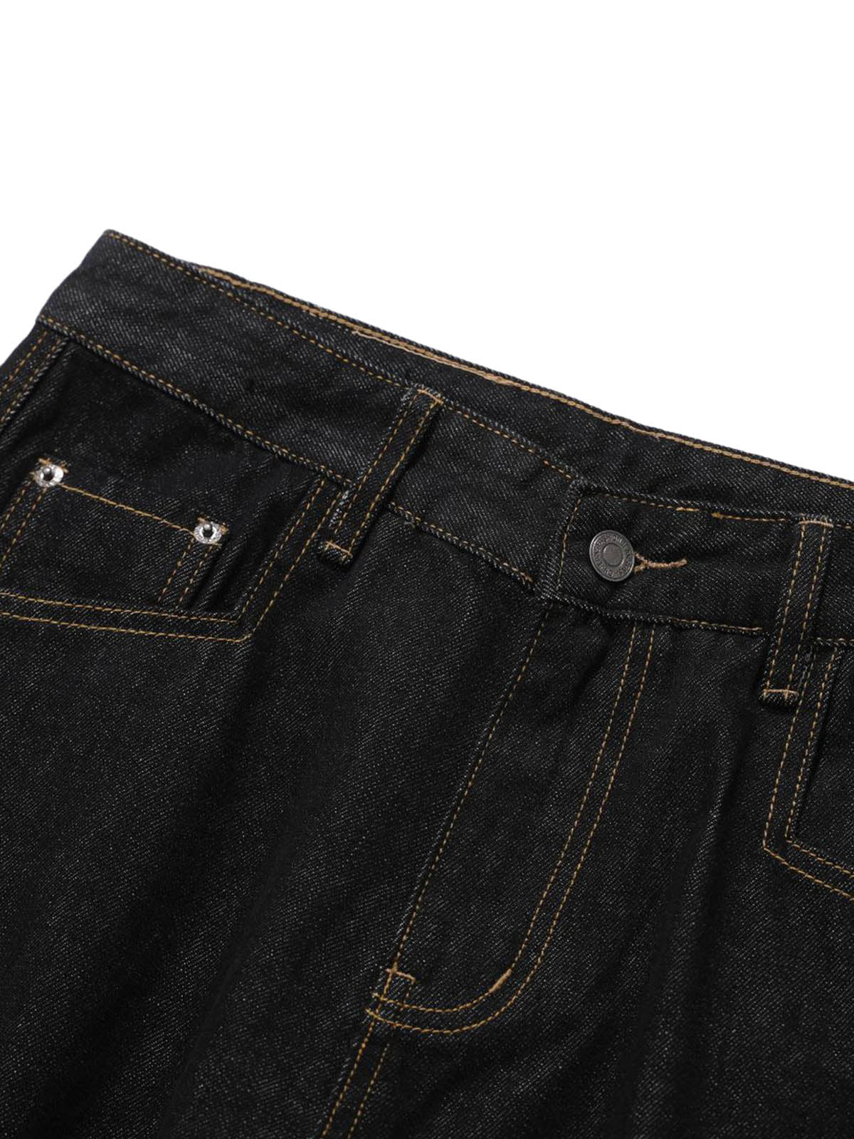 Multi-Pocket Deconstructed Washed Barrel Cargo Jeans