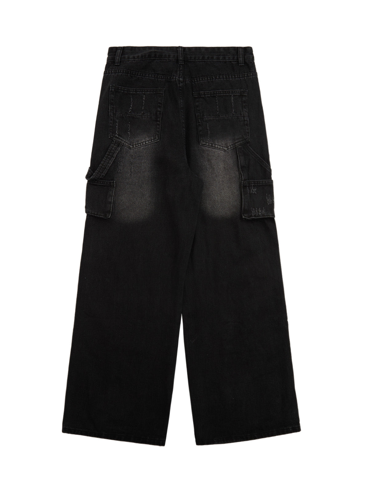 Thesupermade Street Star Rivet Patchwork Washed Jeans