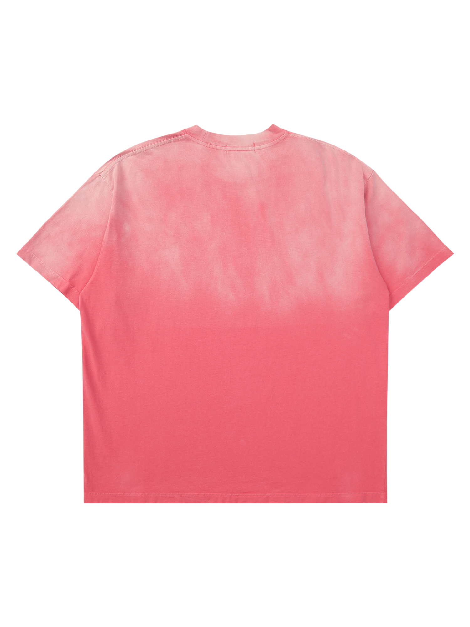 Thesupermade Tie-dye Gradient Rivet Street Rap T-shirt