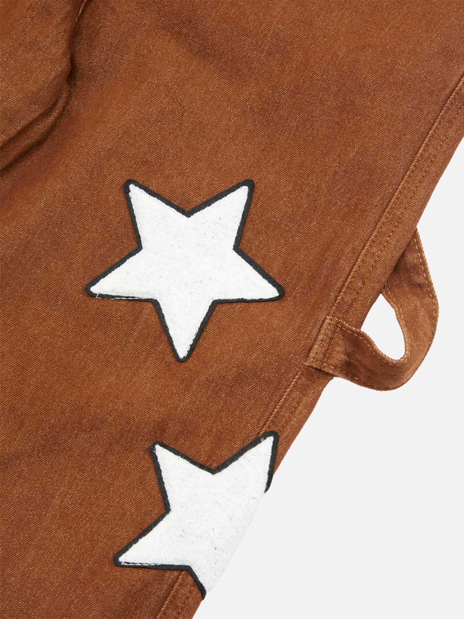 Thesupermade American Retro Embroidered Five-pointed Star Jeans