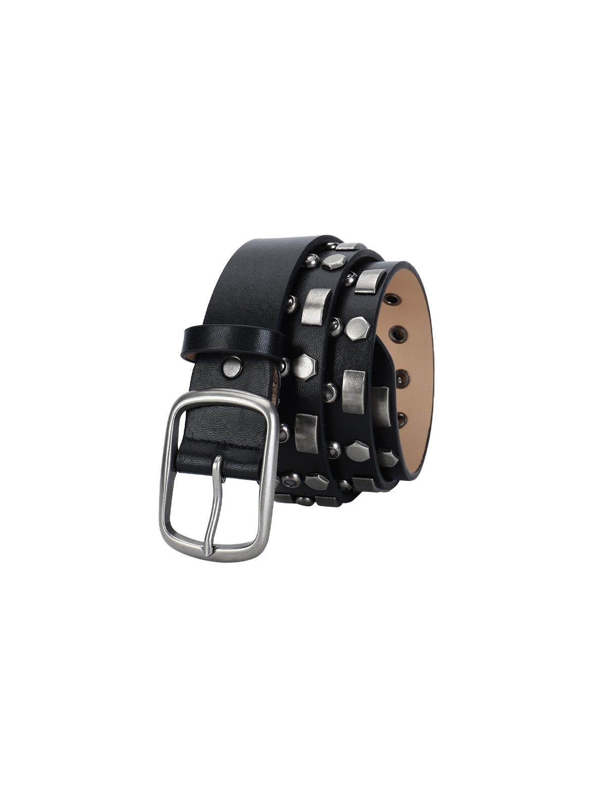 Punk Style Rivet PU Leather Belt