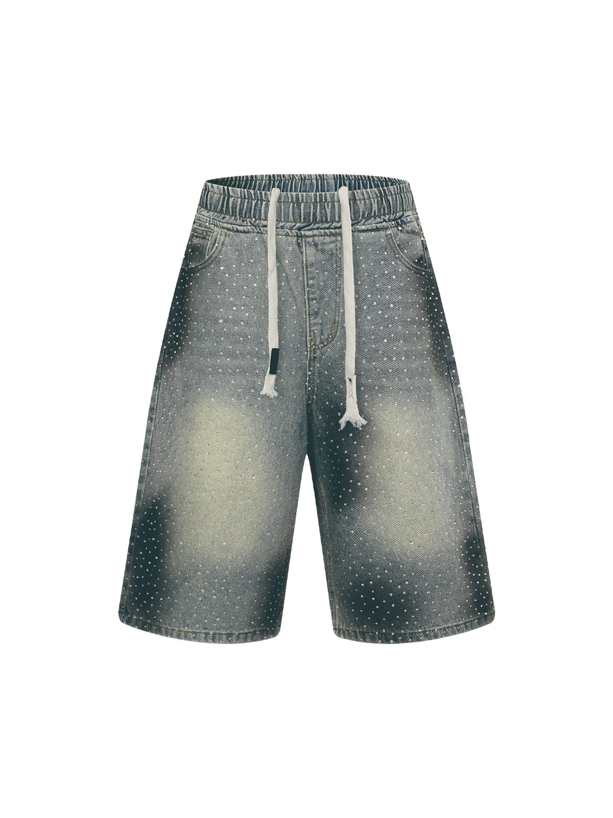 Heavy Diamond Drawstring Denim Jorts