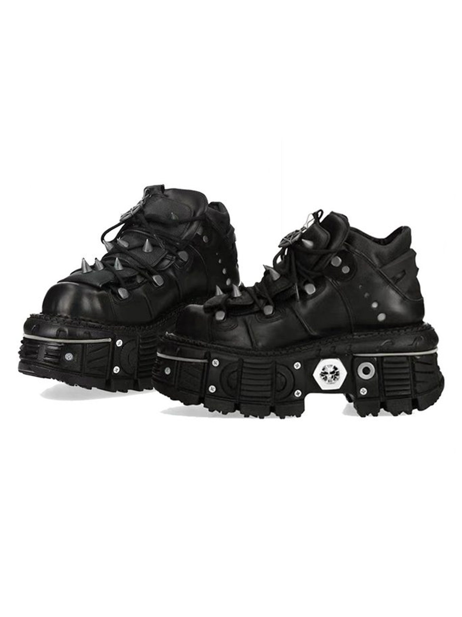 Gothic Studded Platform Boots