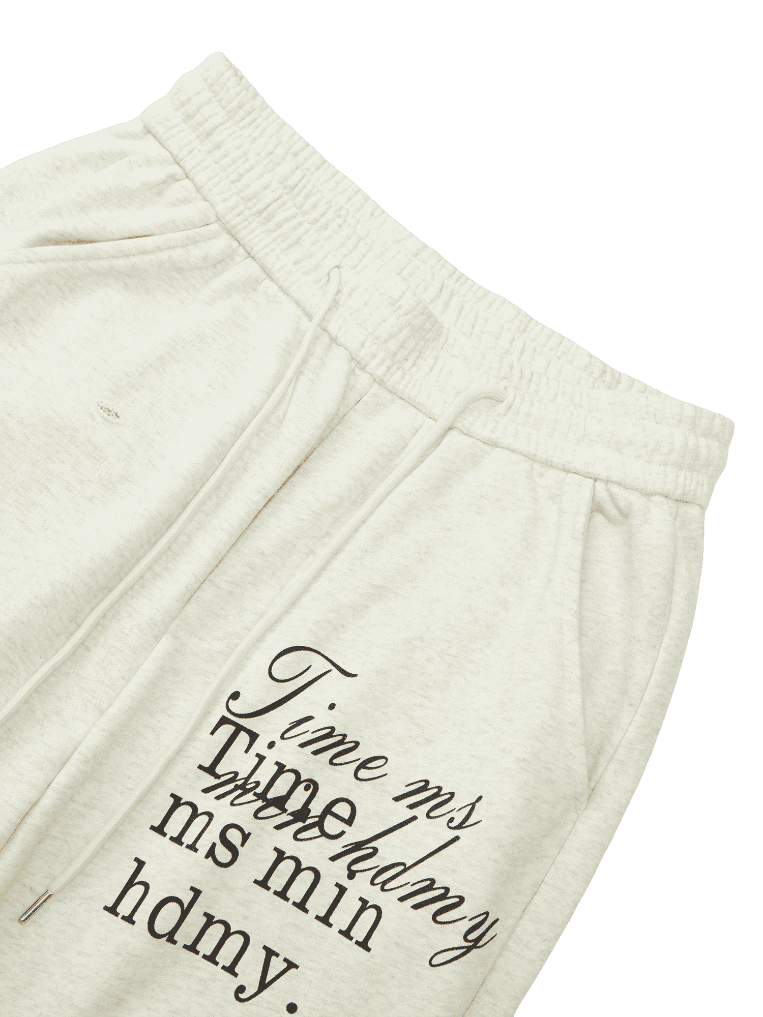 Thesupermade Cut Hole Angel Drawing Letter Pants