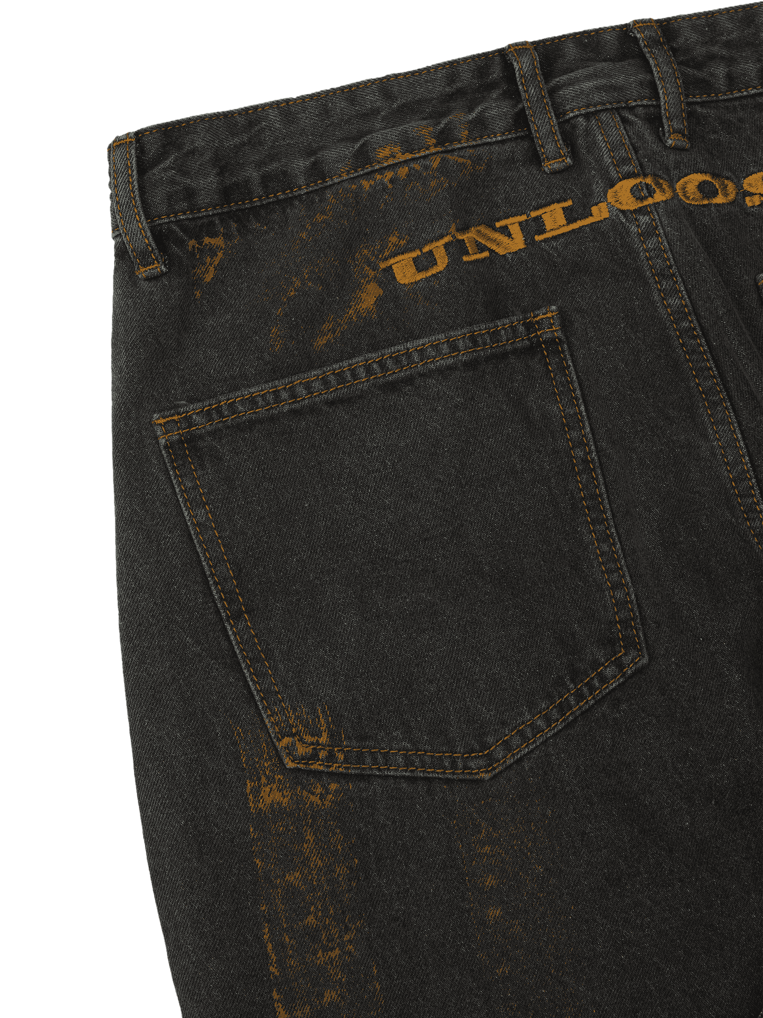 American Street Style Spray Painted Fur Jeans | Thesupermade®