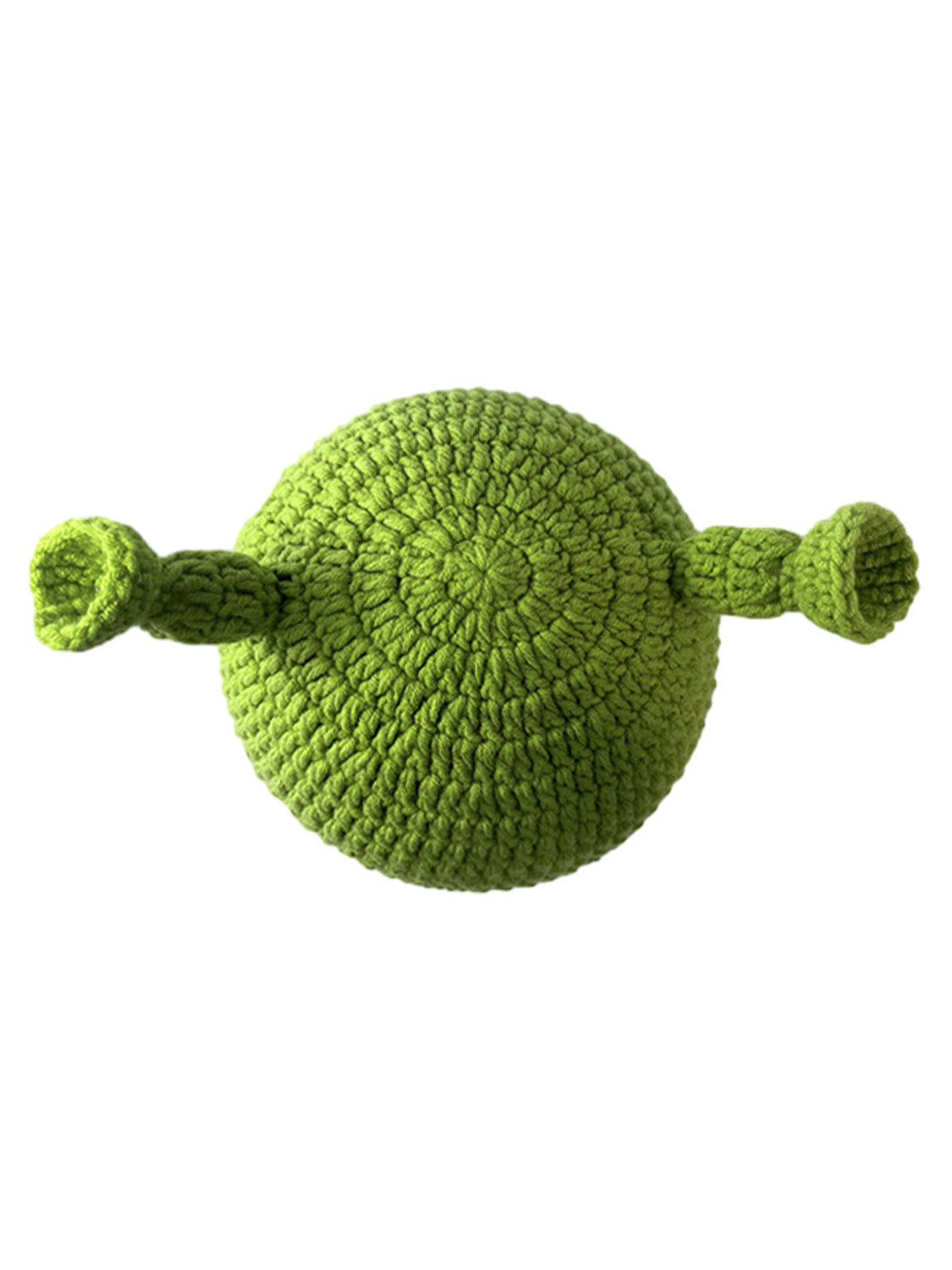 Thesupermade Fun Green Cartoon Hand-knitted Head Cover