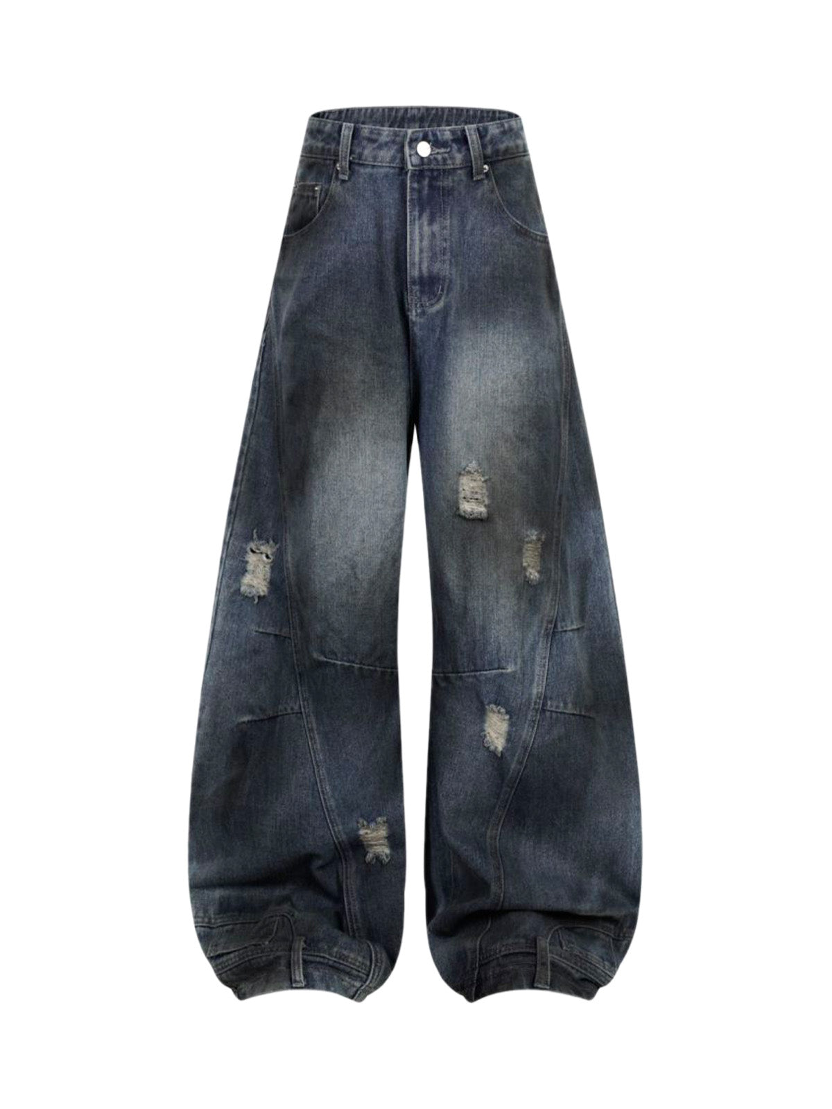 Thesupermade Washed Distressed jeans