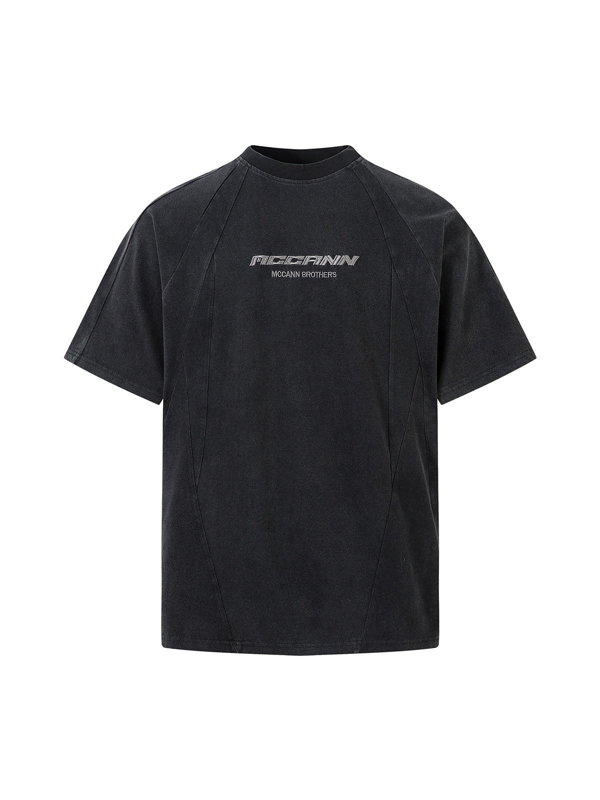 Deconstruction Split Embroidered T-shirt