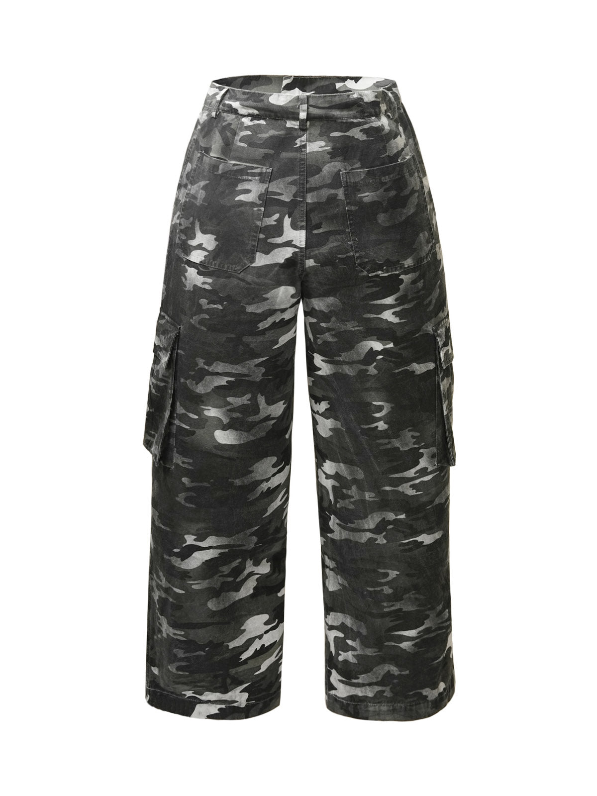 Camouflage Retro Multi-Pocket Cargo Pants