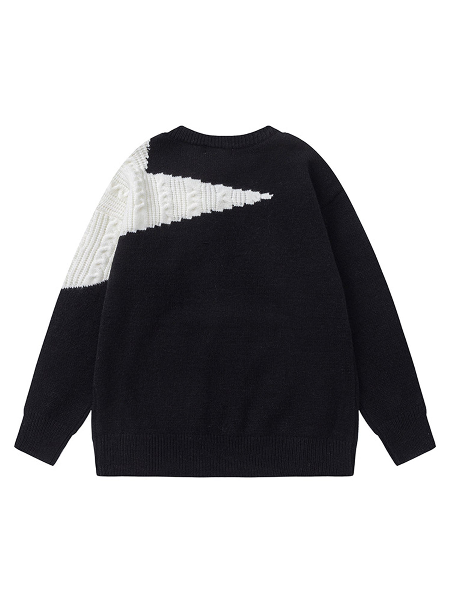 Thesupermade Star Contrast Knit Sweater