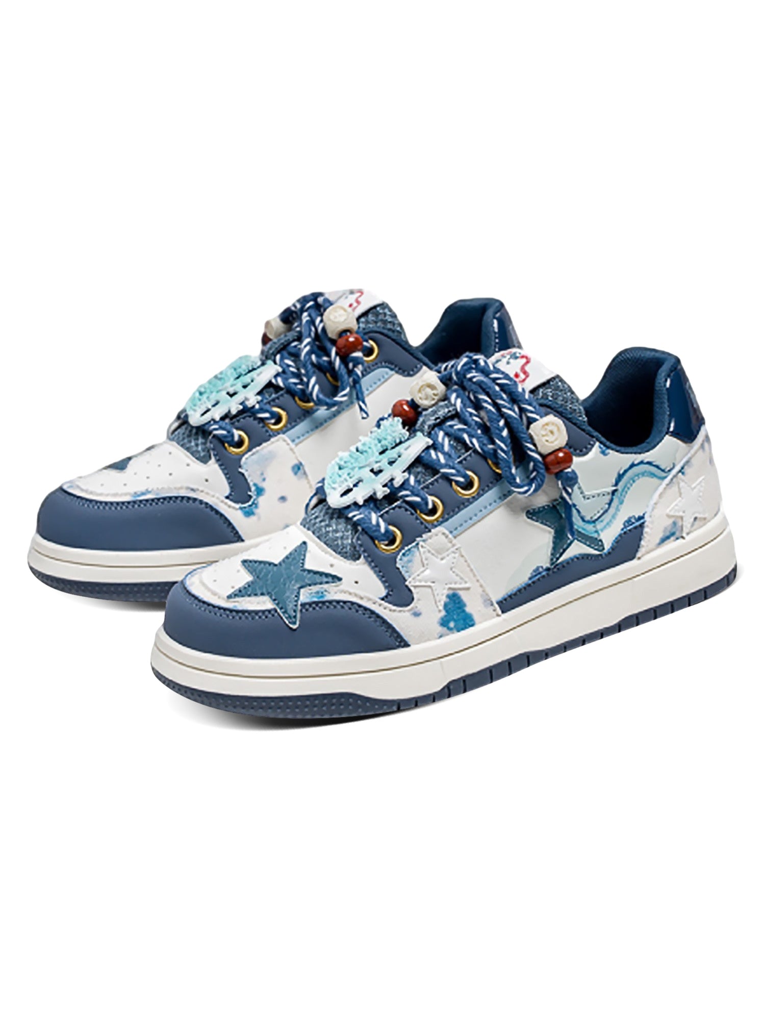 Dragon Limited Blue Star Retro Casual Sneakers