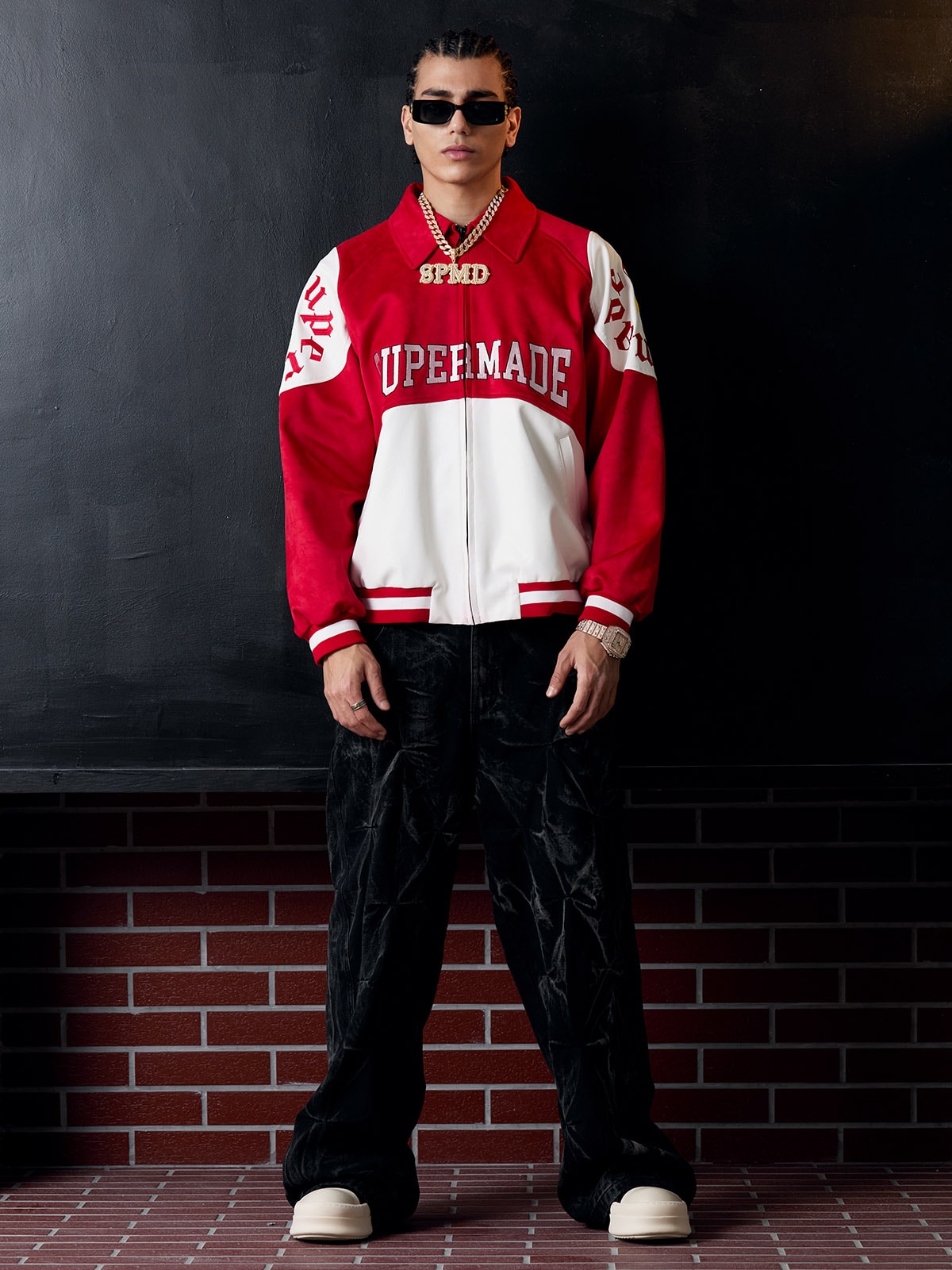 Original Contrast Color Varsity Jacket