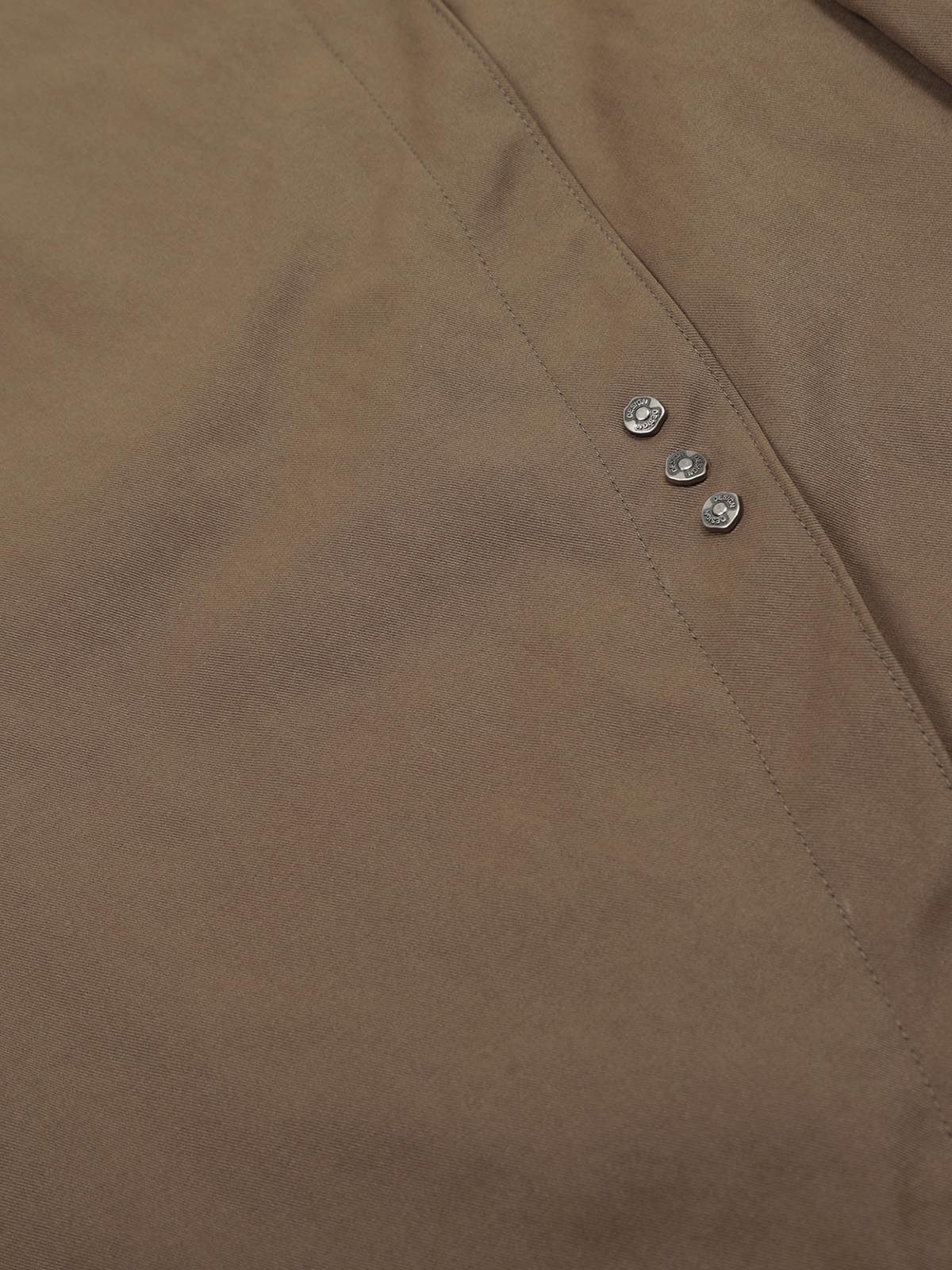 Deconstructed Metal Rivet Barrel Leg Pants