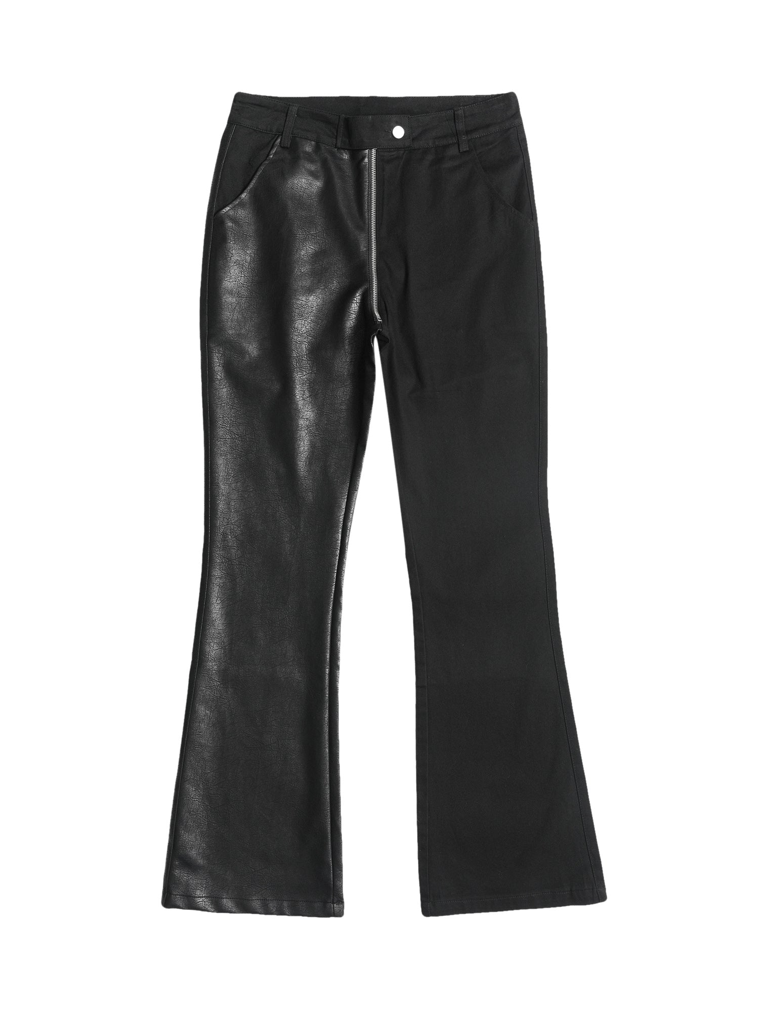 Thesupermade High Street PU Leather Patchwork Pants