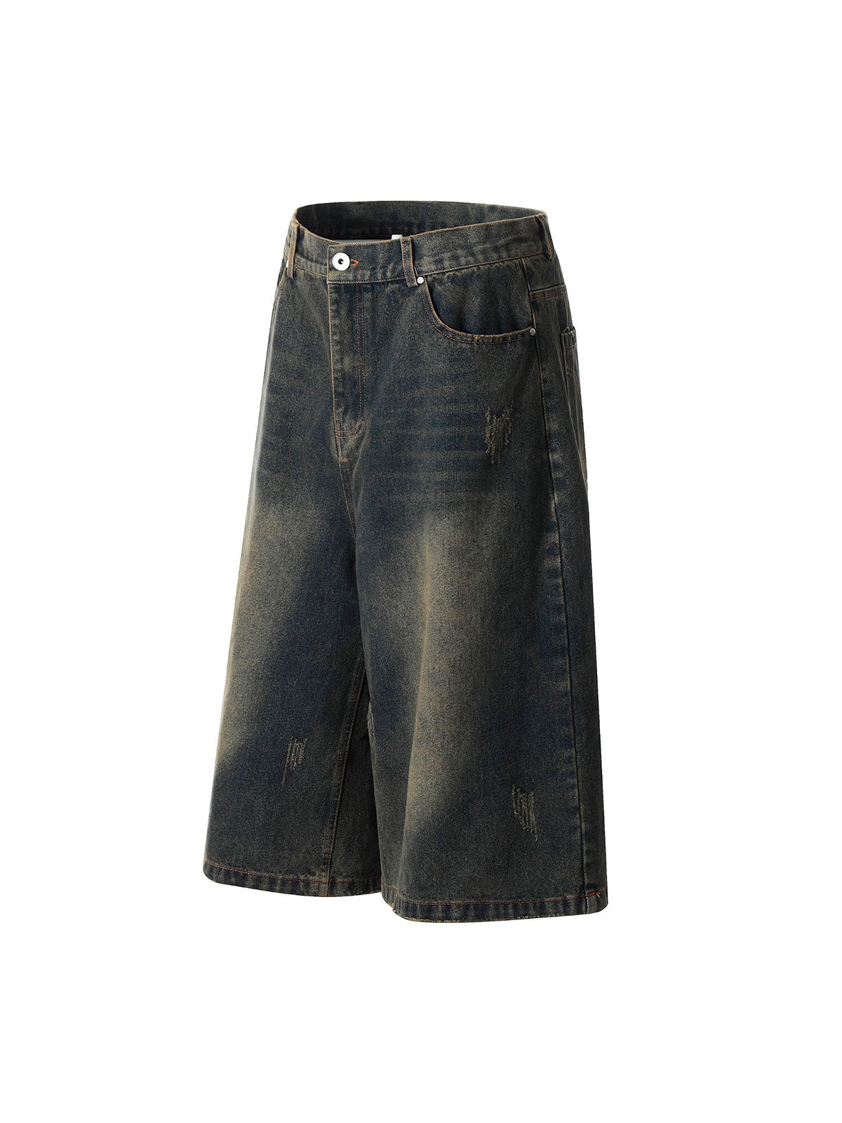 Classic Vintage Washed Denim Jort