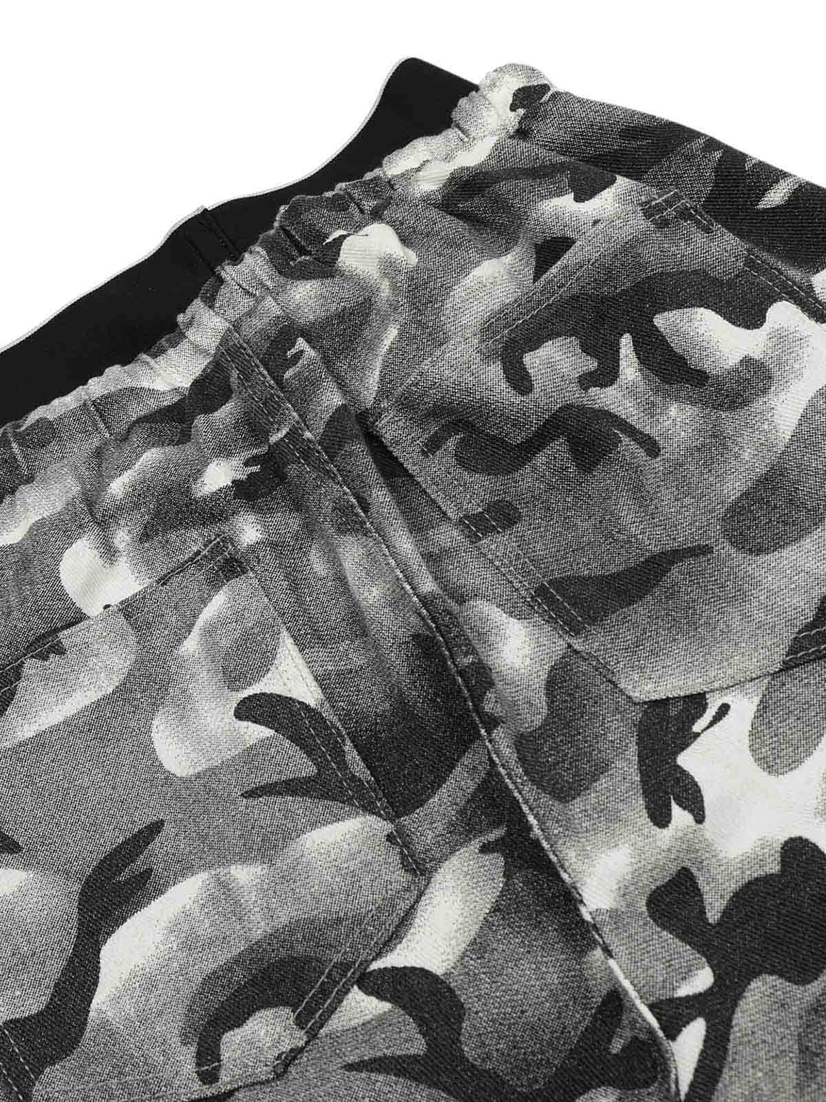 Thesupermade Camouflage Double Waistband Cargo Pants