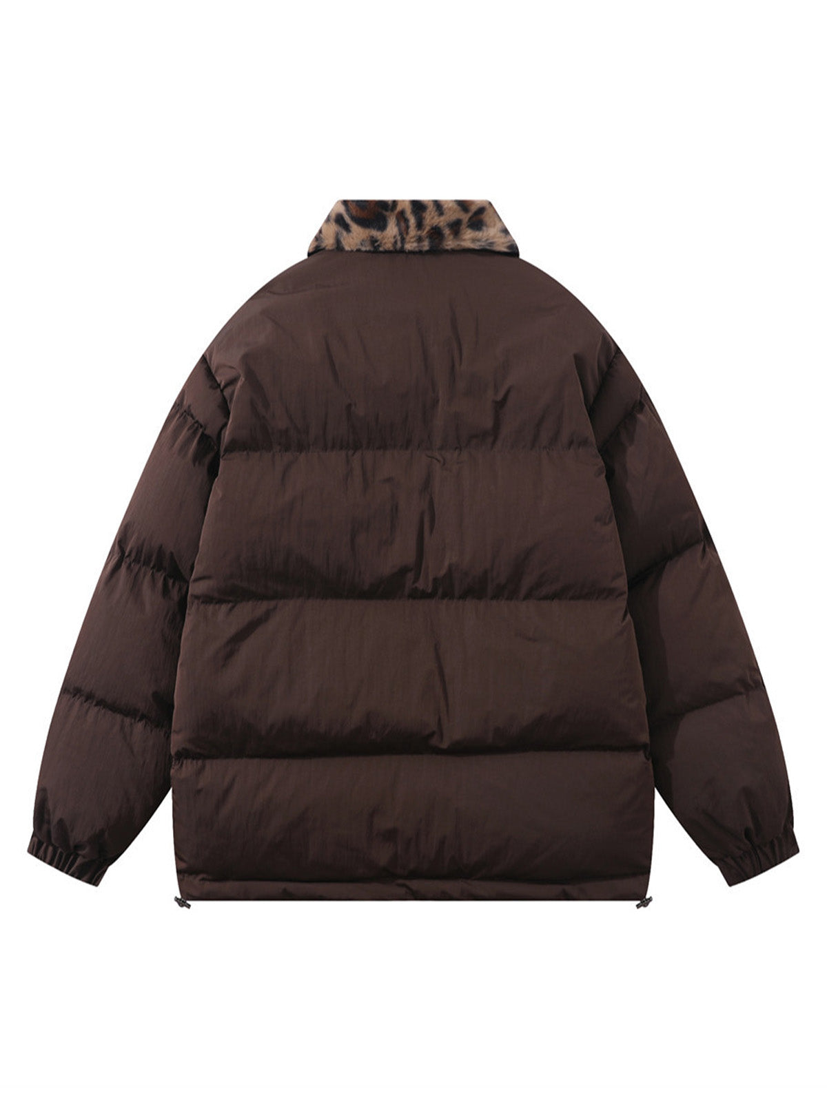 Cheetah Collar Puffer Jacket