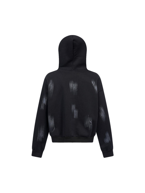 Thesupermade Velvet Embroidery Pullover Hoodie