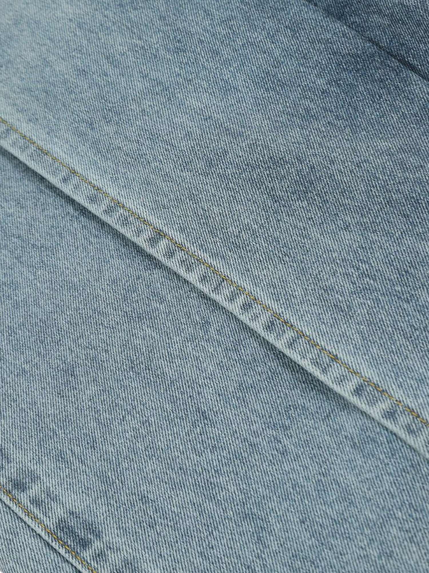 Thesupermade Reverse Design Patchwork Washed Jeans