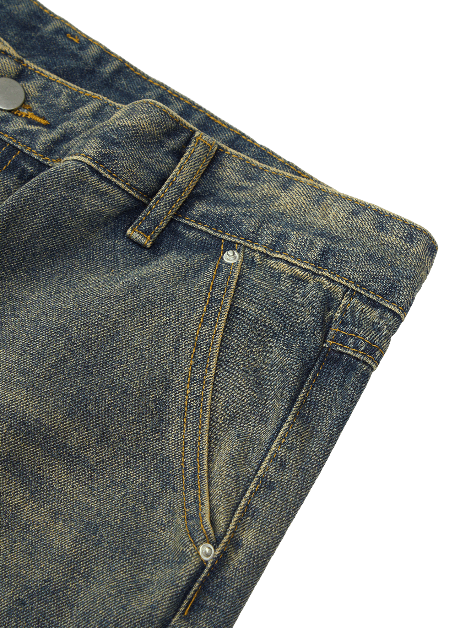 Thesupermade High Street Washed Distressed Jeans