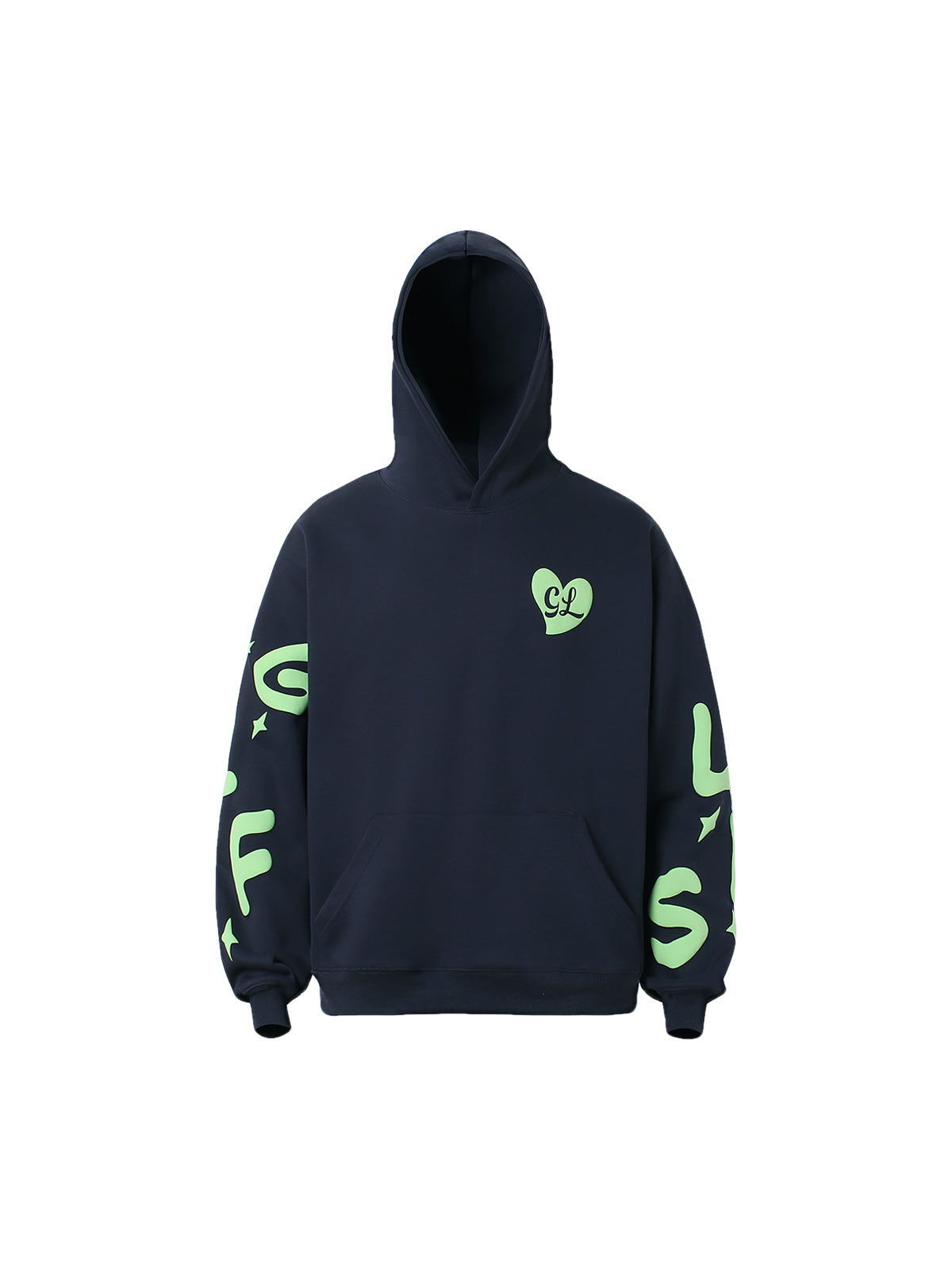 Thesupermade Foam Letter Pullover Hoodie