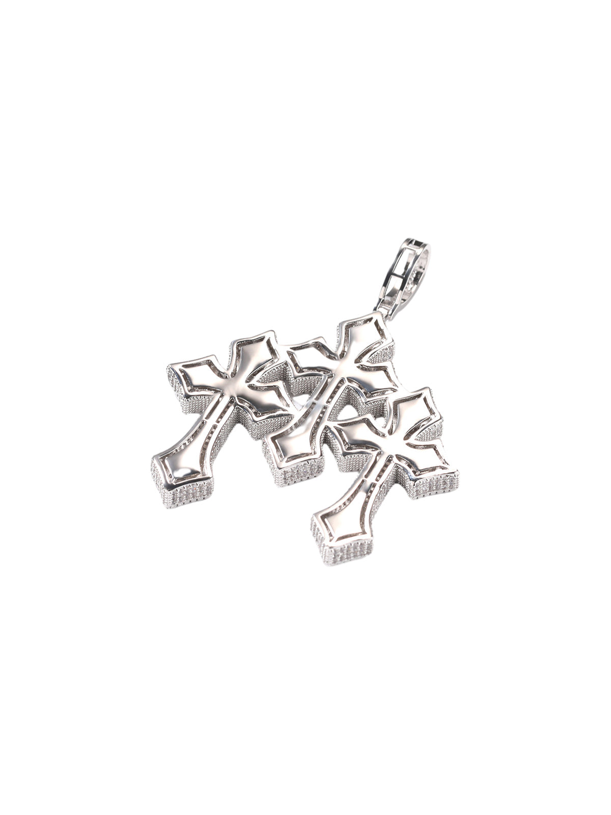 Cross Zircon Pendant Copper Necklace