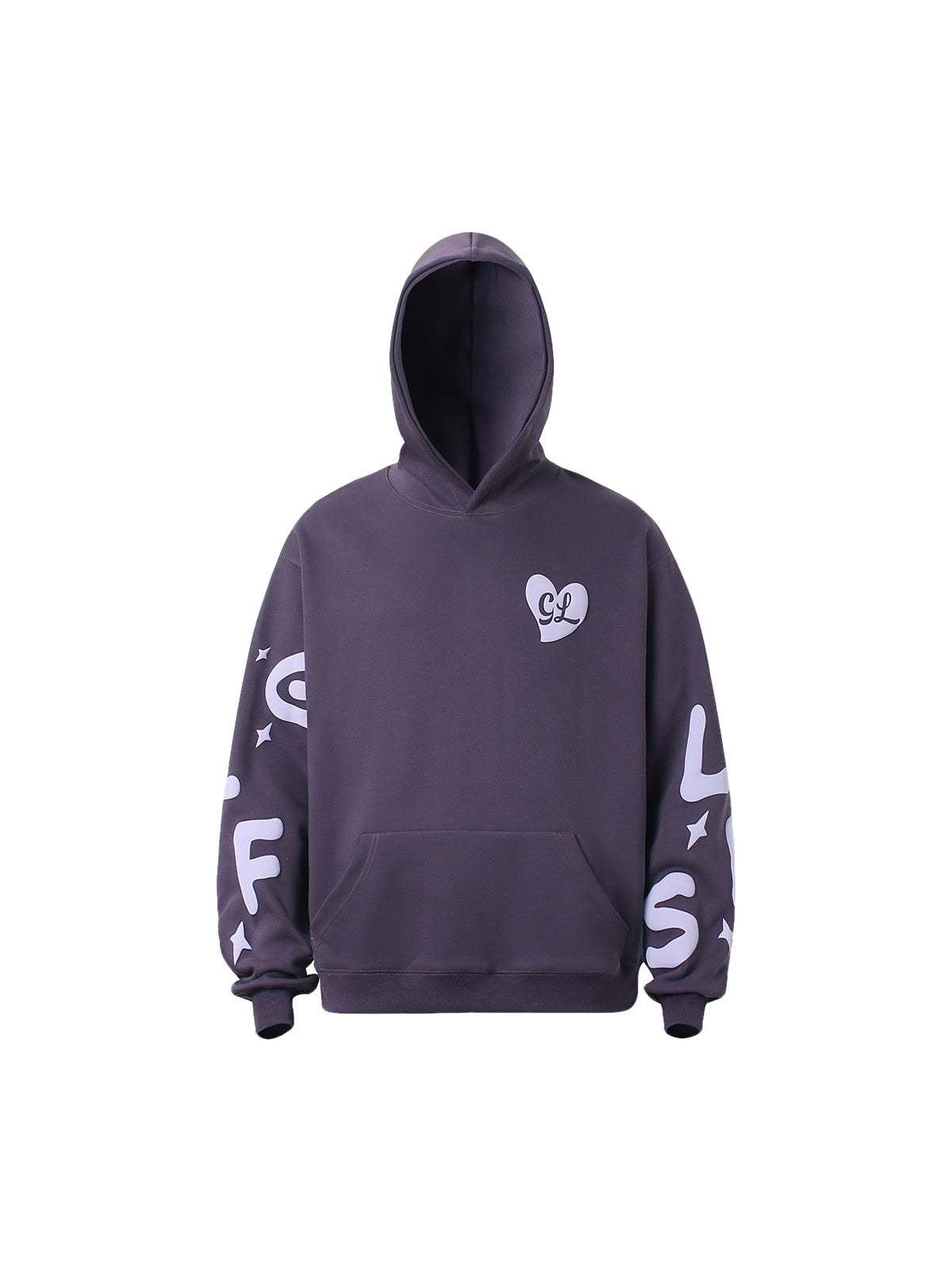 Thesupermade Foam Letter Pullover Hoodie