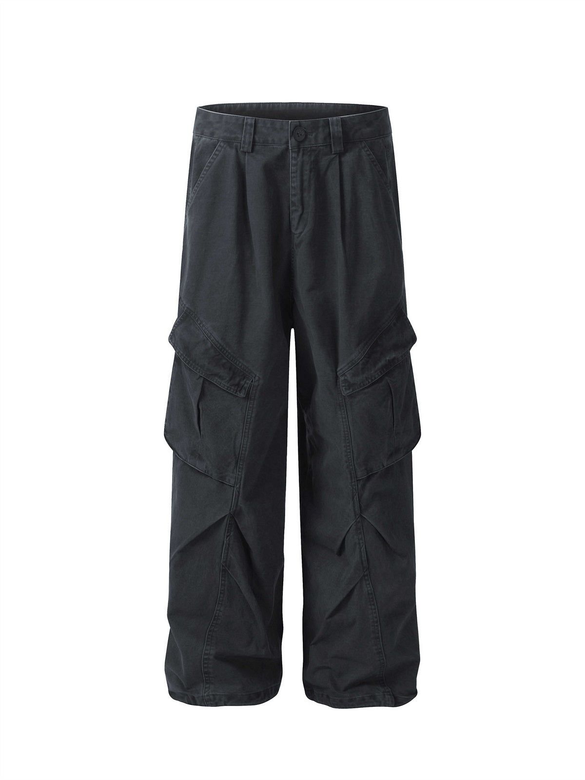 Retro Washed Pleated Functional Cargo Pants