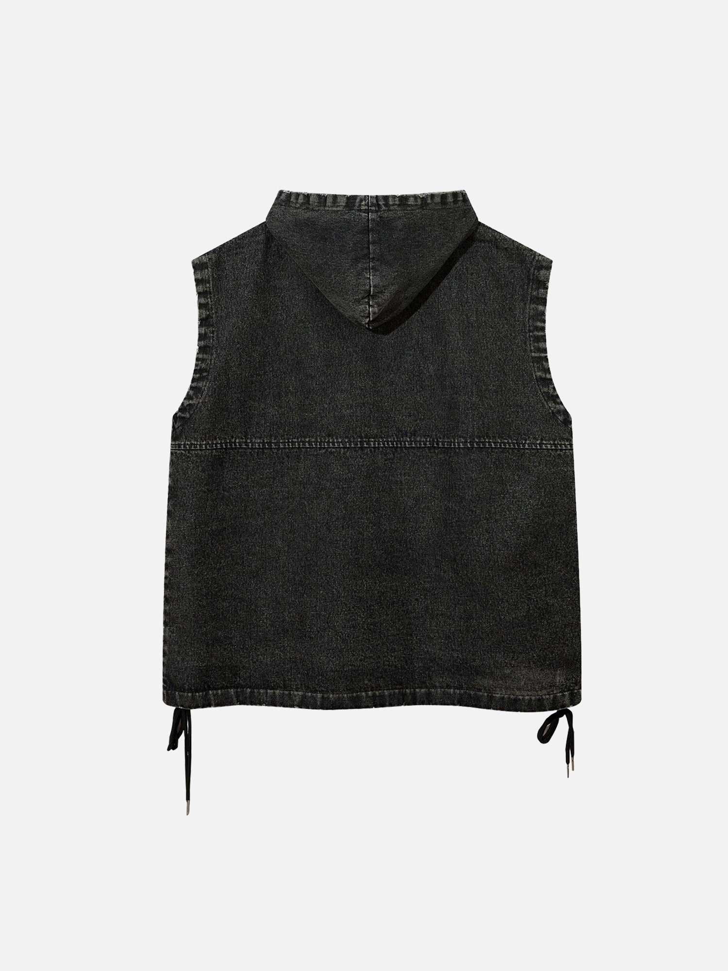 Thesupermade American Fashion Brand Washed Distressed Vest