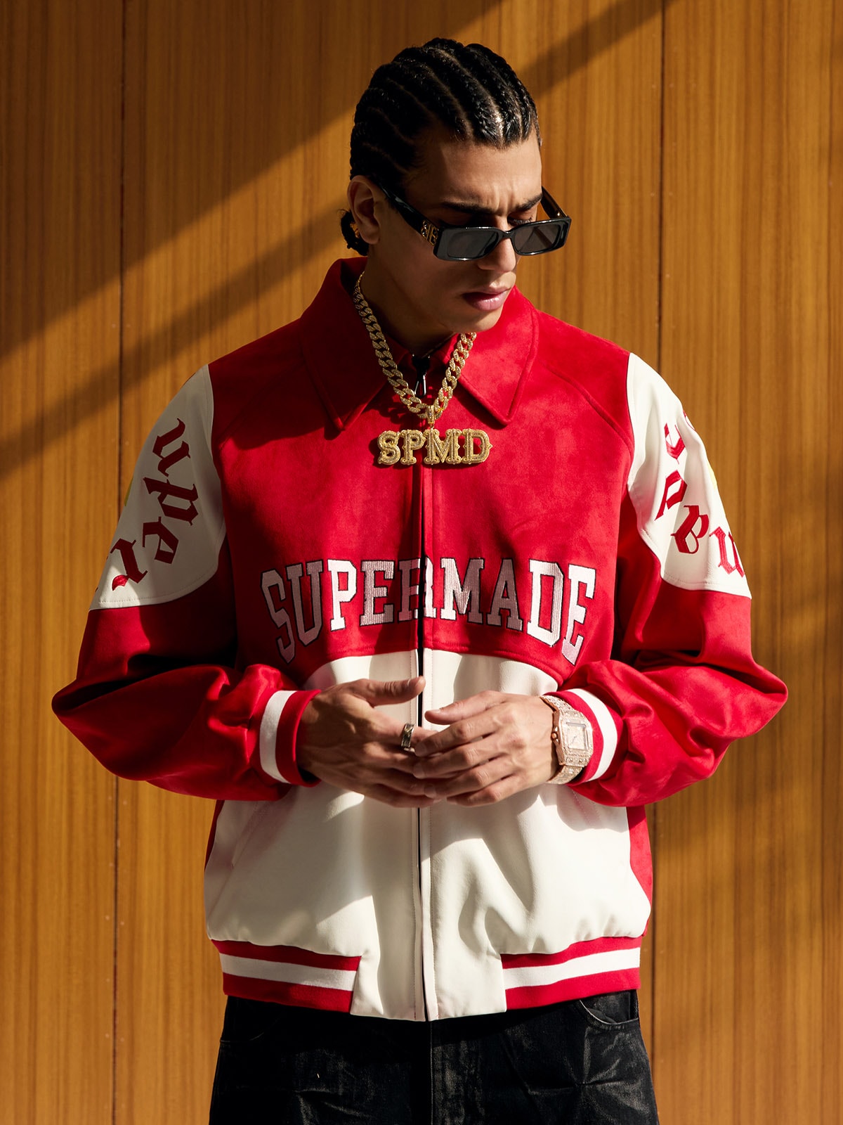 Original Contrast Color Varsity Jacket