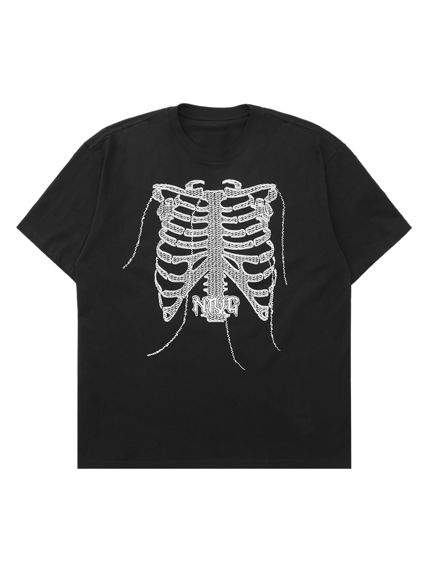 Thesupermade American Street Fashion Skull Print T-shirt