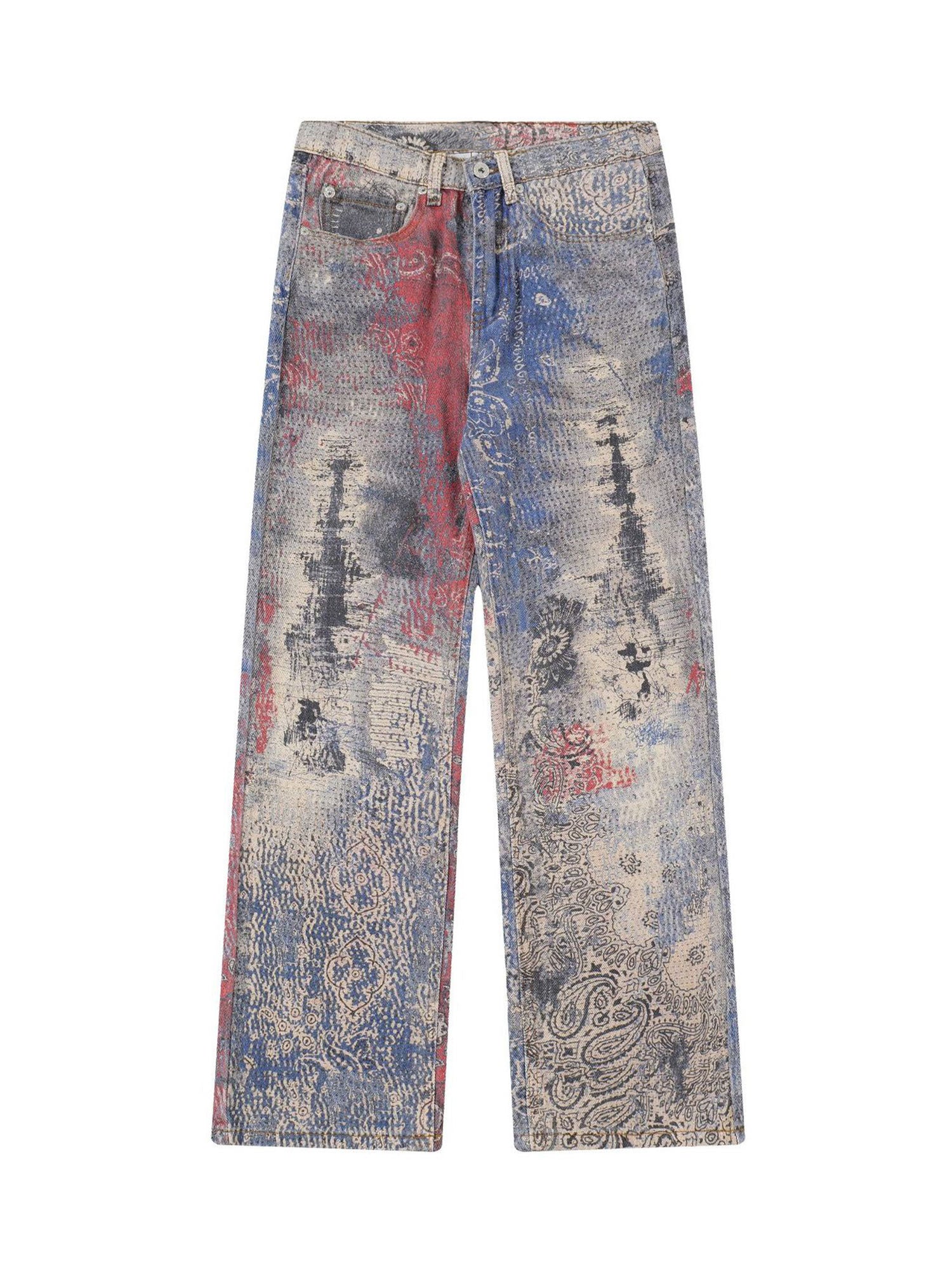 Thesupermade Paisley Printed Jeans