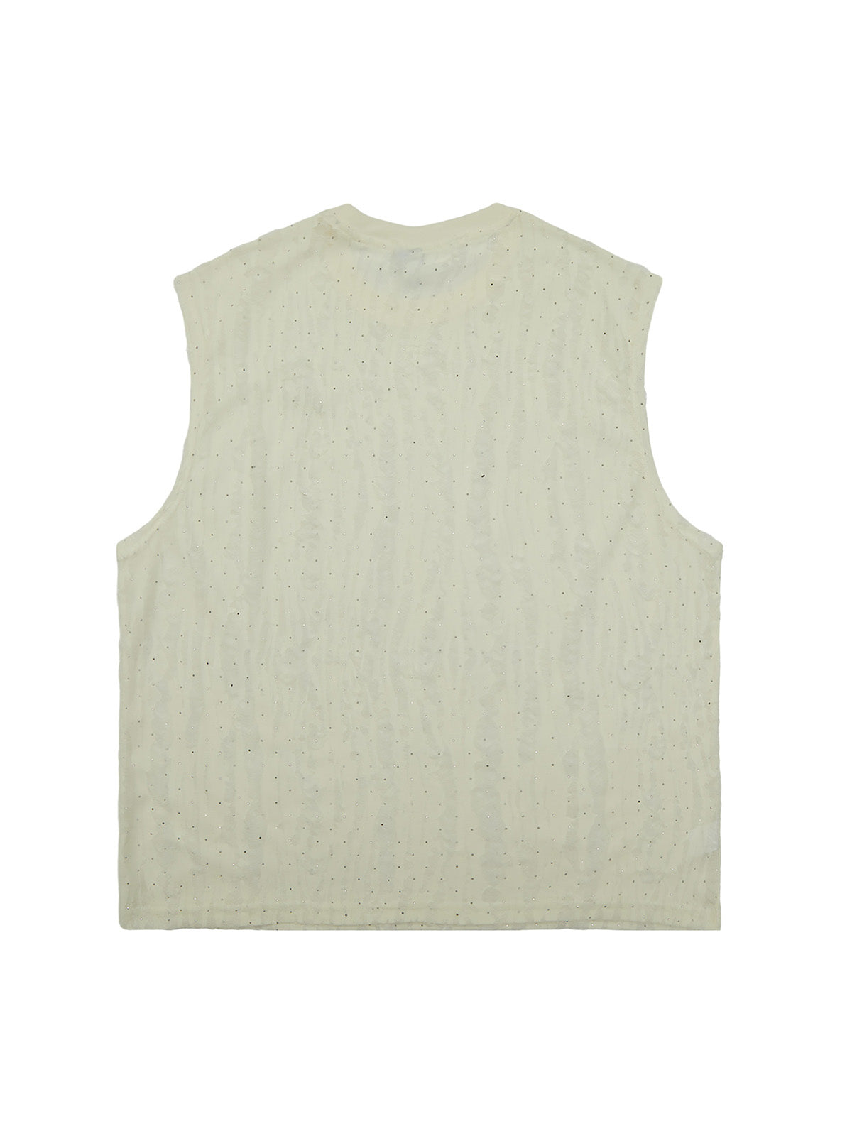 Thesupermade High Street Worn Design Diamond Texture Vest