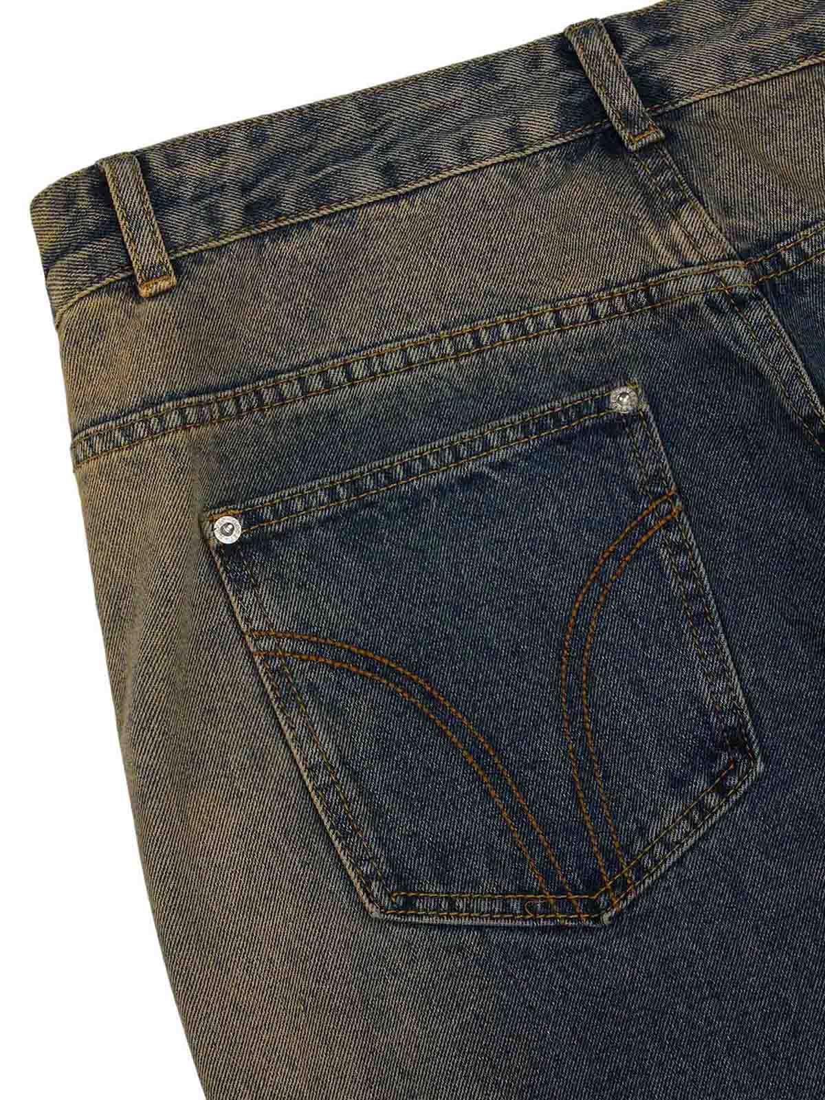 Thesupermade Multi-pocket Zipper Design Washed Hip-Hop Jeans - 2112