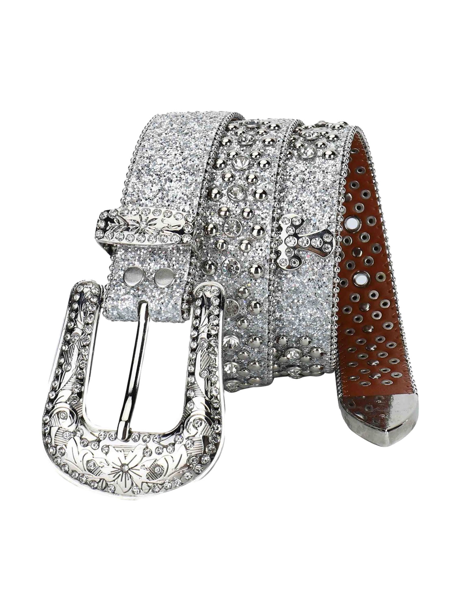 Thesupermade Studded Rhinestone Belt-1797