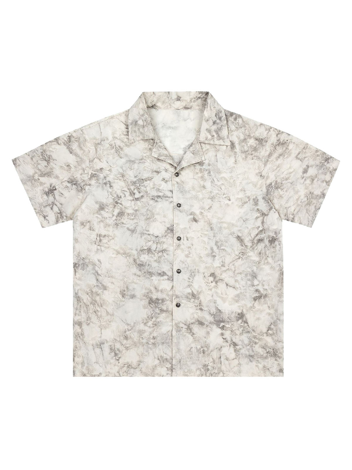 Thesupermade Retro Splattered Pattern Short-sleeved Shirt