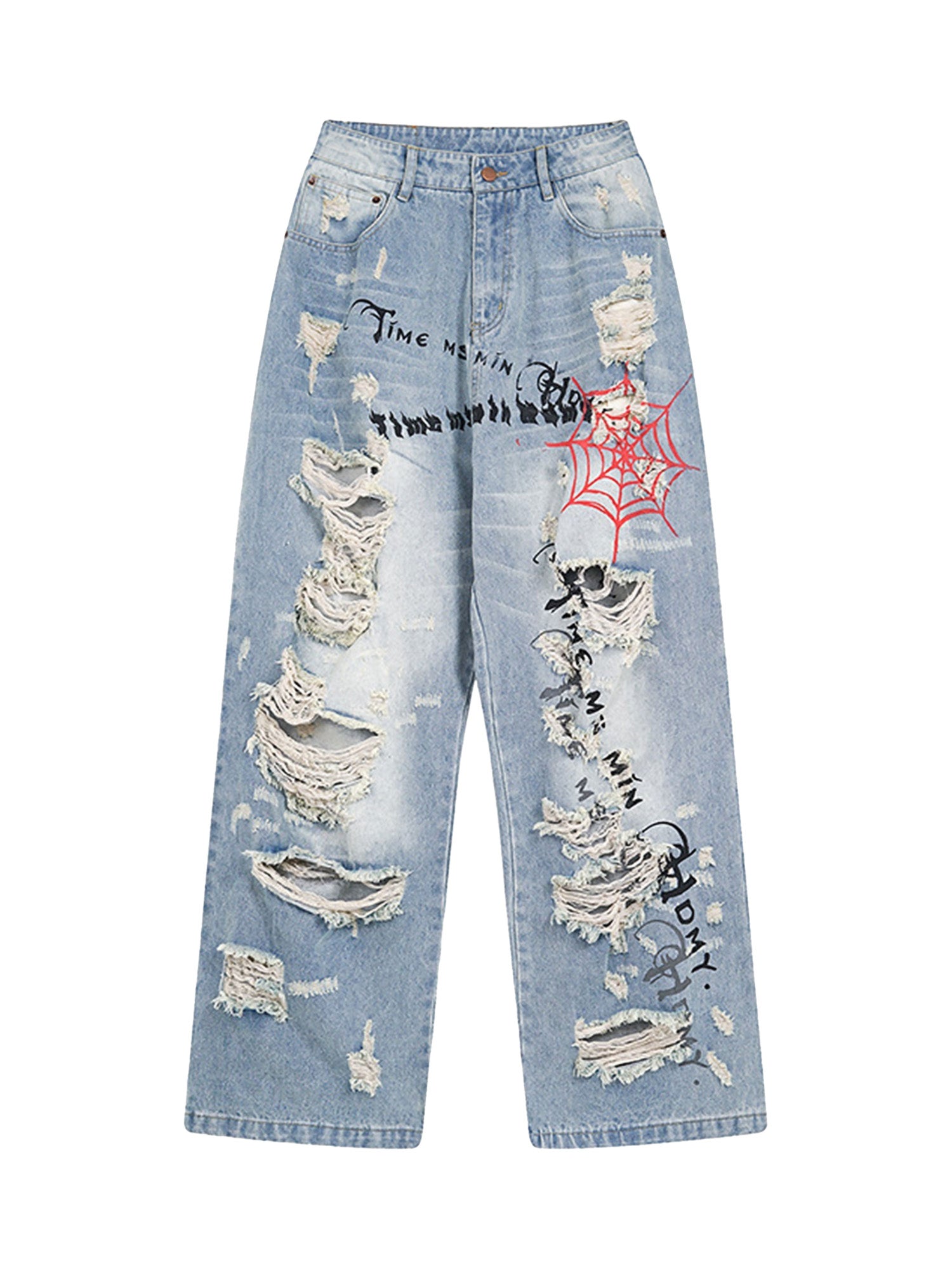 Personalized Cut Hand-printed Jeans