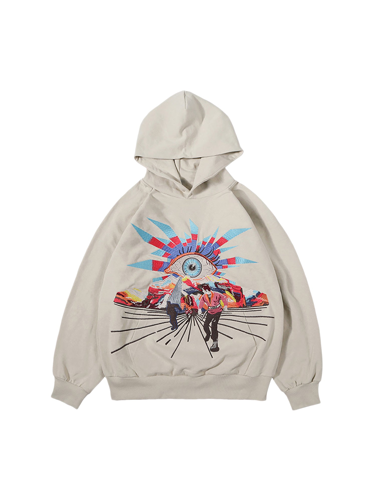 Thesupermade Hip-hop Creative Fun Embroidered Hoodie