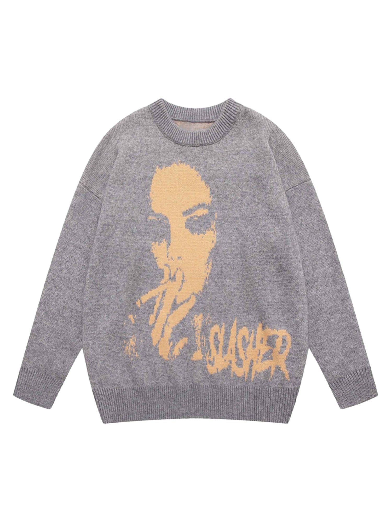 Thesupermade Vintage Portrait Knit Sweater