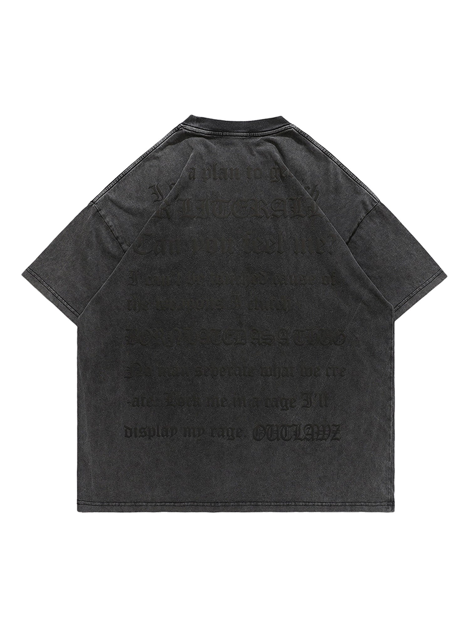 Thesupermade Washed Letter Print T-shirt