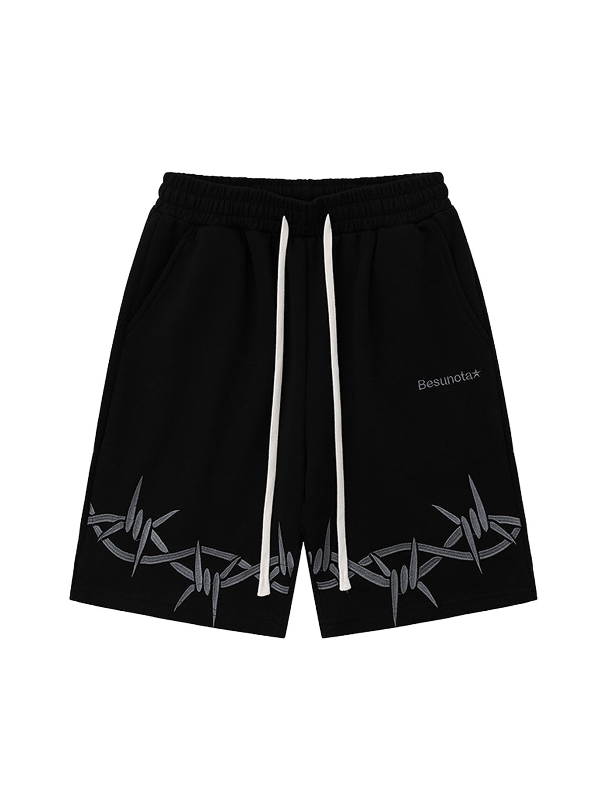 Thesupermade American Thorn Embroidery Casual Shorts