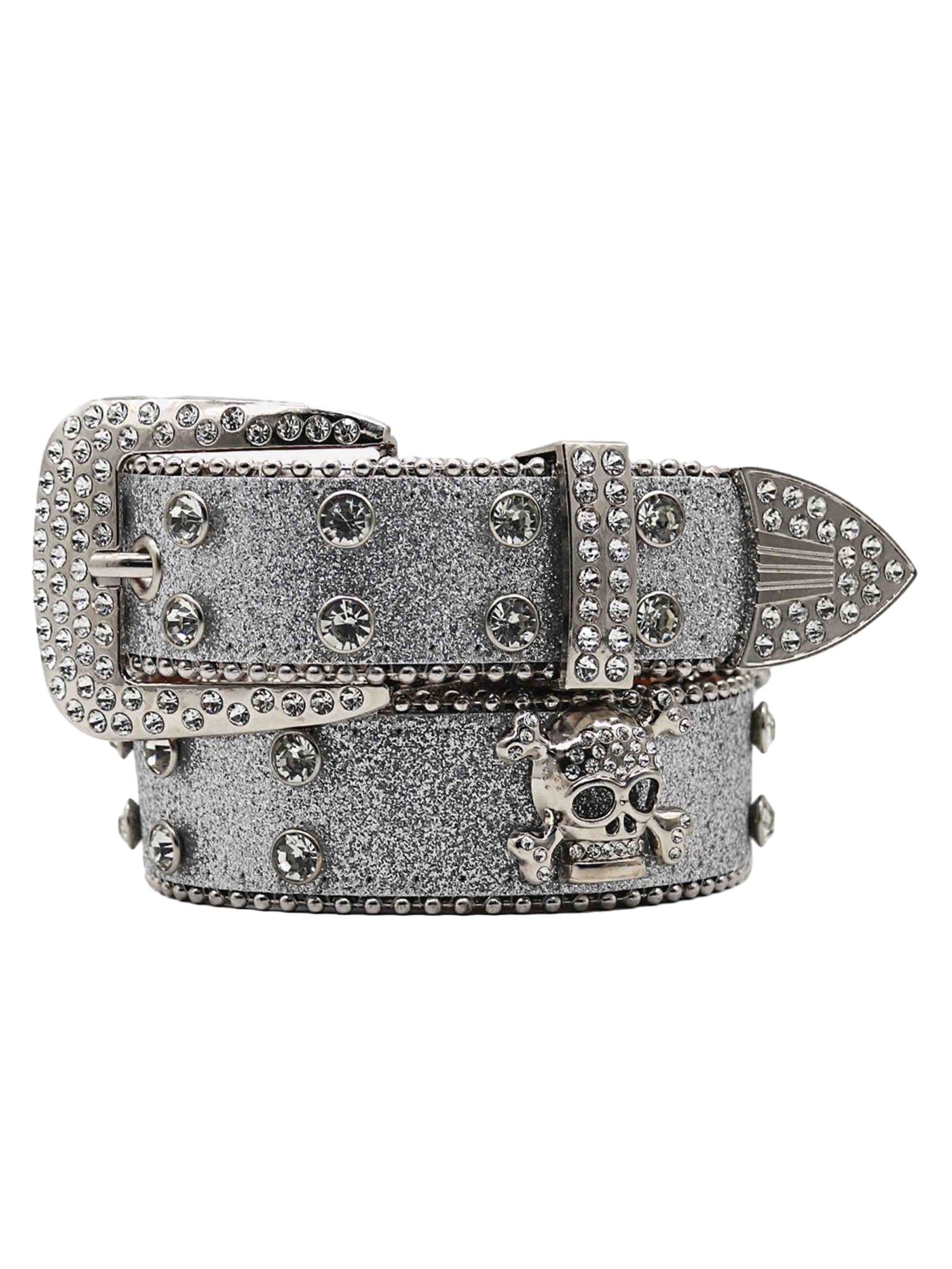 Thesupermade Studded Rhinestone Belt-1797