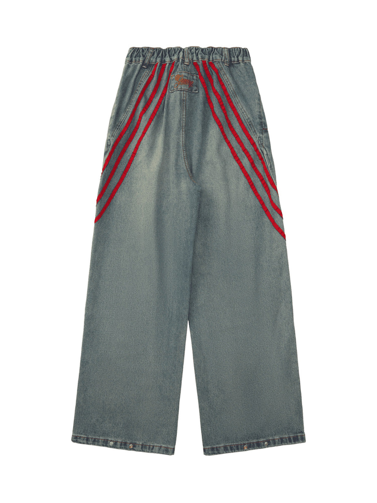 Thesupermade American Retro Contrast Washed Jeans